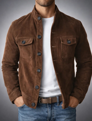 Tommaso | Bomber Scamosciato Premium