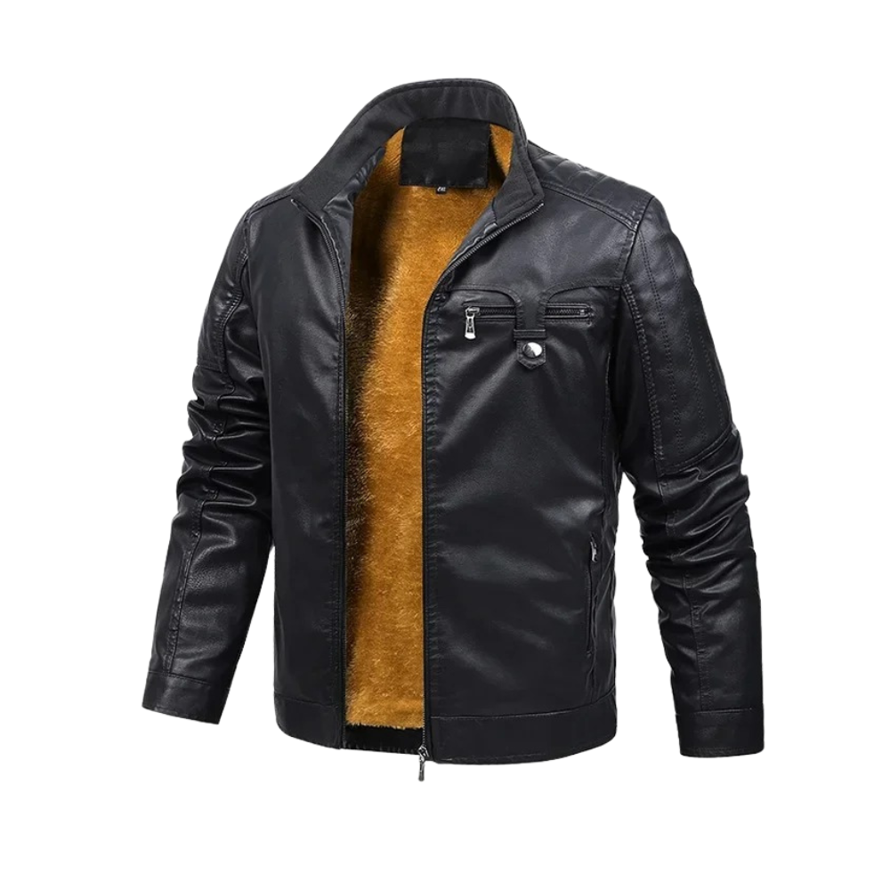 Ivan | Giacca in Pelle Retro Foderata