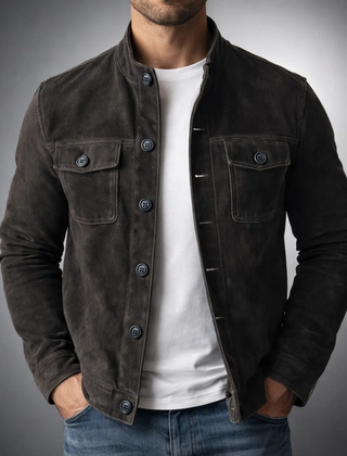 Tommaso | Bomber Scamosciato Premium