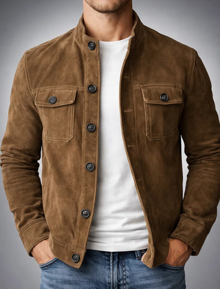 Tommaso | Bomber Scamosciato Premium