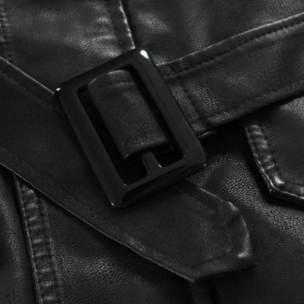 Filippo | Giacca Biker Lunga in Pelle