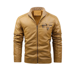 Ivan | Giacca in Pelle Retro Foderata