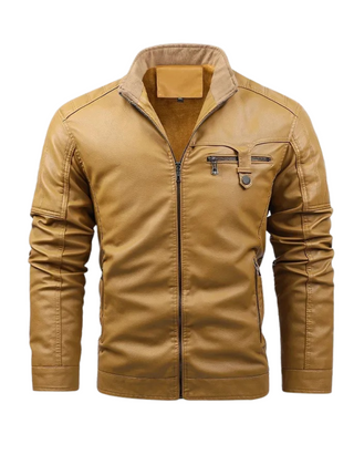 Ivan | Giacca in Pelle Retro Foderata