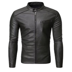 Manuel | Giacca in Pelle Elegante