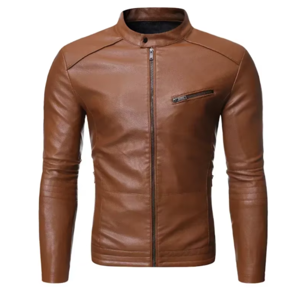 Manuel | Giacca in Pelle Elegante