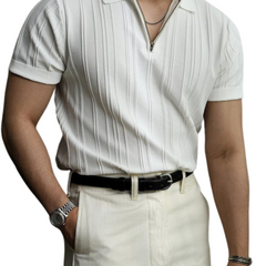 Carmelo | Polo Bianco Elegante