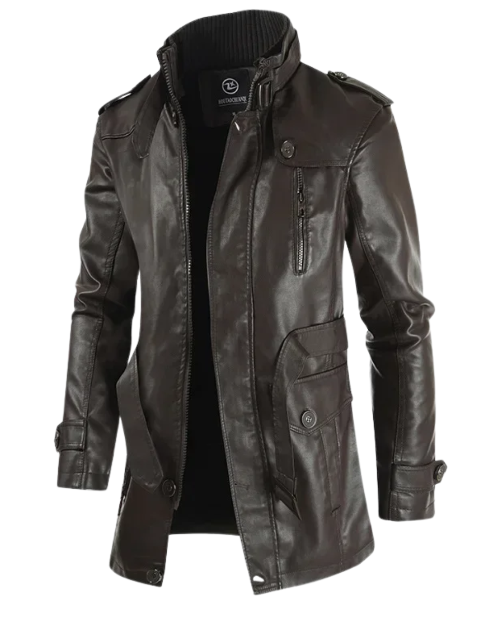 Filippo | Giacca Biker Lunga in Pelle