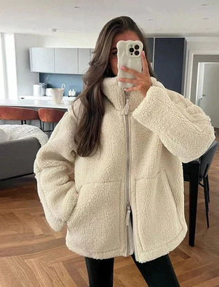 Benedetta | Giacca Teddy Oversize Collo Alto