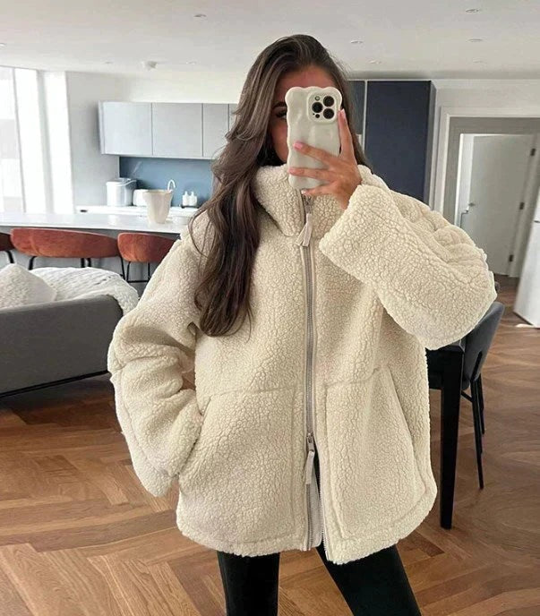 Benedetta | Giacca Teddy Oversize Collo Alto