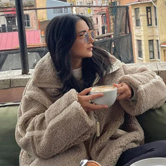 Benedetta | Giacca Teddy Oversize Collo Alto
