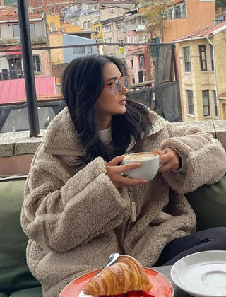 Benedetta | Giacca Teddy Oversize Collo Alto