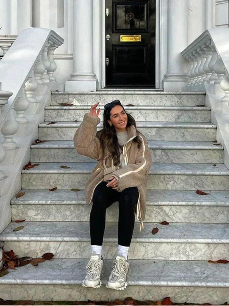 Benedetta | Giacca Teddy Oversize Collo Alto