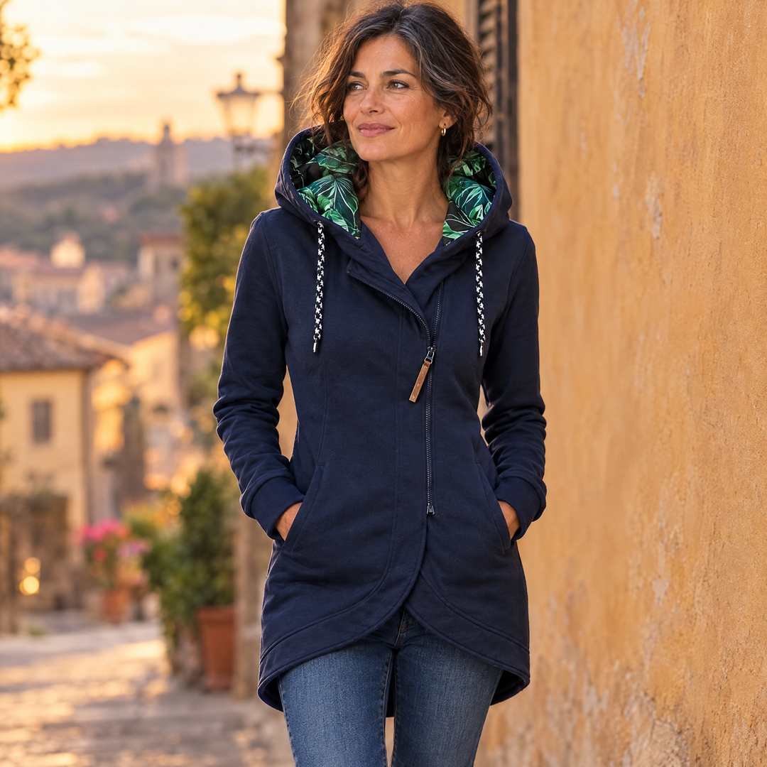 Émilie | Giacca con Cappuccio e Zip