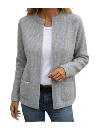 Fiorella | Cardigan con Zip e Tasche