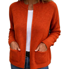 Fiorella | Cardigan con Zip e Tasche