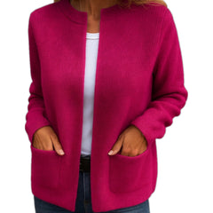 Fiorella | Cardigan con Zip e Tasche
