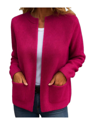 Fiorella | Cardigan con Zip e Tasche