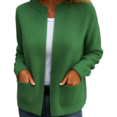 Fiorella | Cardigan con Zip e Tasche