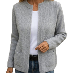 Fiorella | Cardigan con Zip e Tasche
