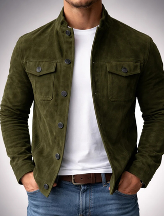 Tommaso | Bomber Scamosciato Premium