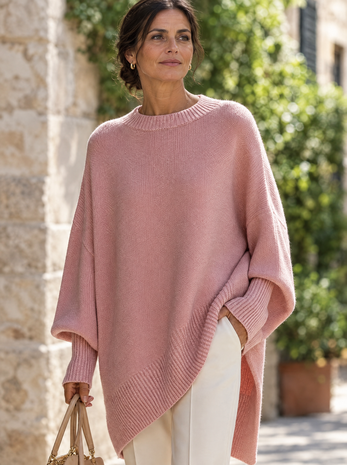 Poncho rosa