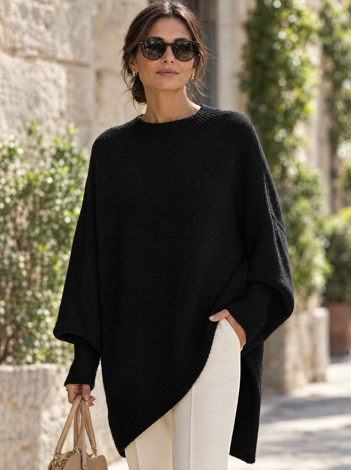 Poncho nero