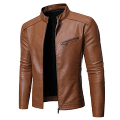 Manuel | Giacca in Pelle Elegante
