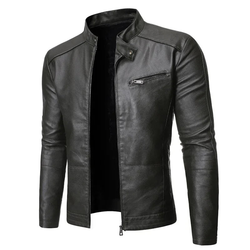 Manuel | Giacca in Pelle Elegante