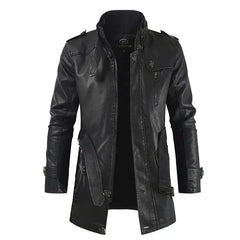 Filippo | Giacca Biker Lunga in Pelle