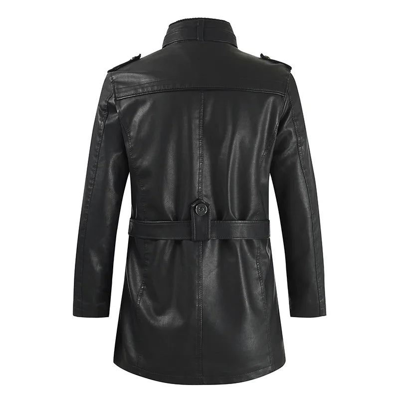 Filippo | Giacca Biker Lunga in Pelle