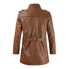 Filippo | Giacca Biker Lunga in Pelle