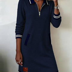 Noelia | Abito Casual a Maniche Lunghe con Zip