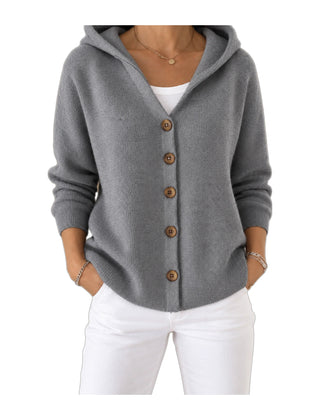 Noemi | Cardigan con Cappuccio Leggero