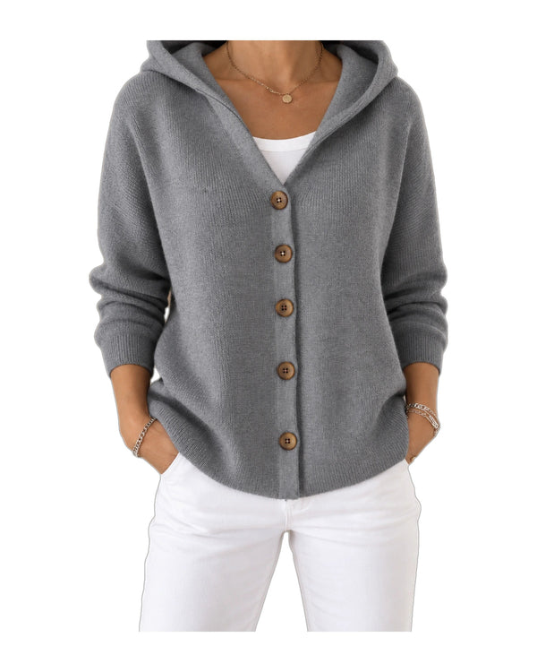 Noemi | Cardigan con Cappuccio Leggero