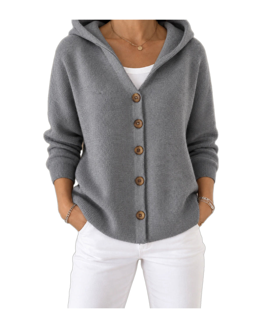 Noemi | Cardigan con Cappuccio Leggero