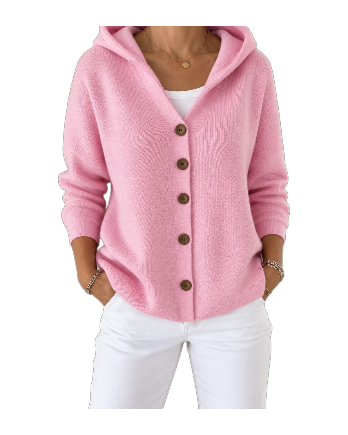 Noemi | Cardigan con Cappuccio Leggero