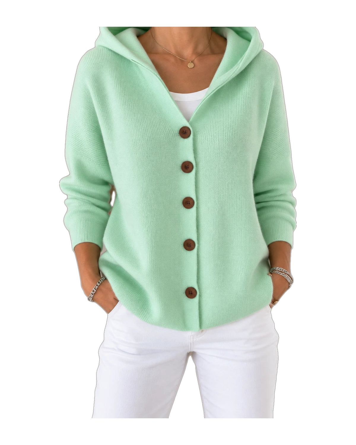 Noemi | Cardigan con Cappuccio Leggero