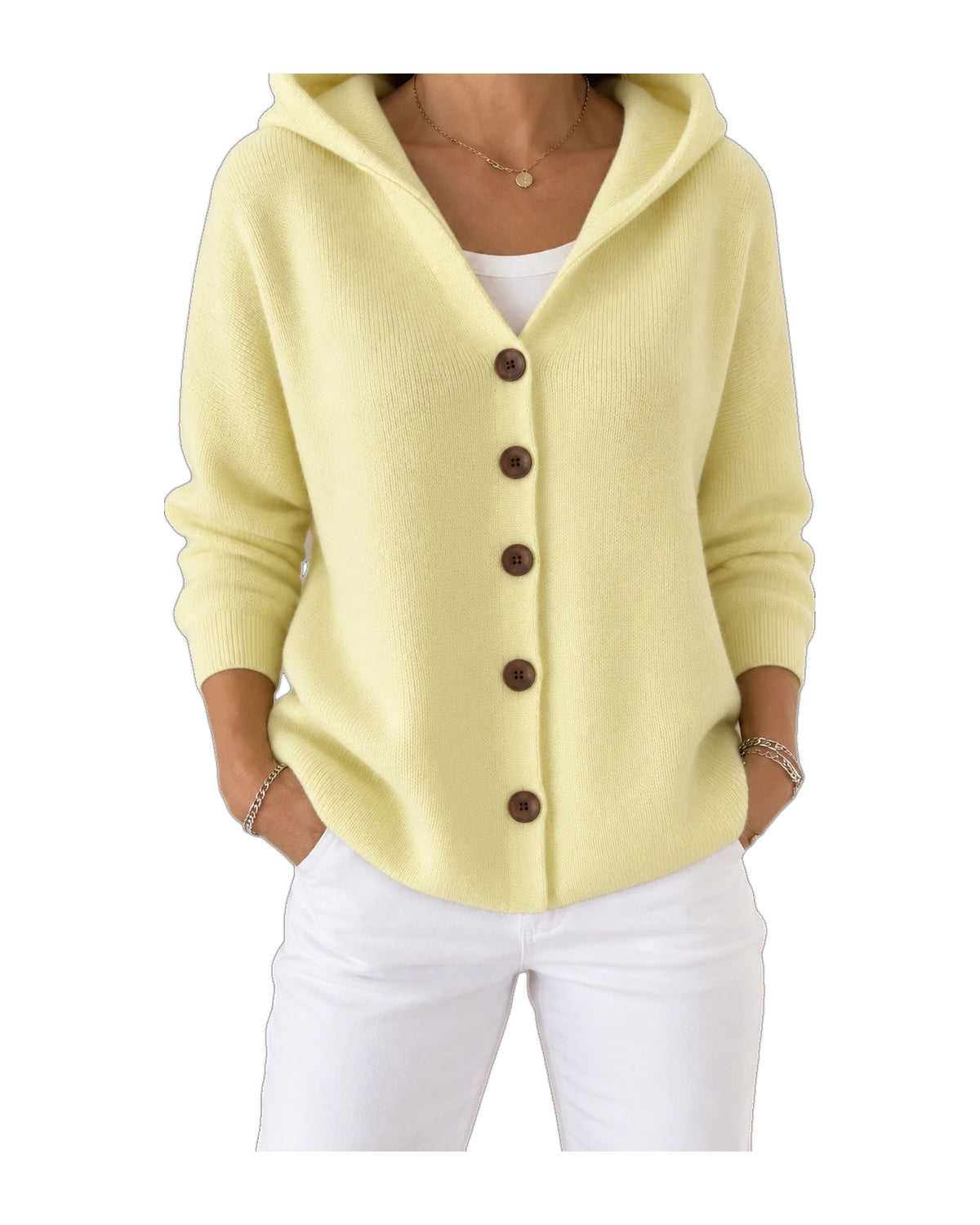 Noemi | Cardigan con Cappuccio Leggero