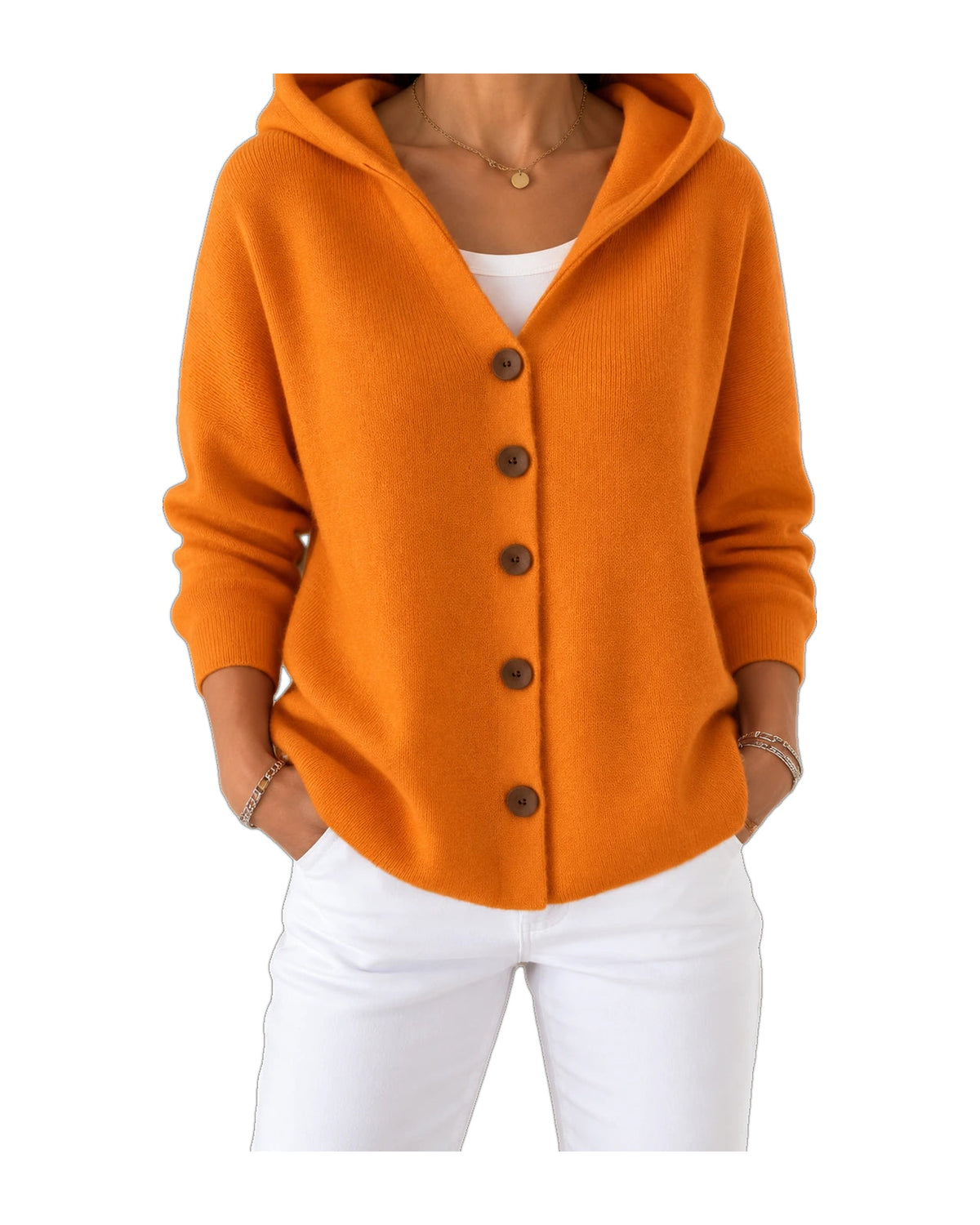 Noemi | Cardigan con Cappuccio Leggero