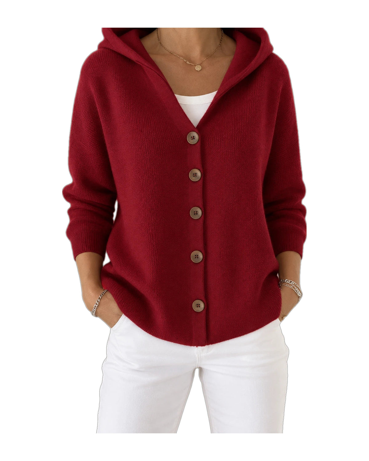Noemi | Cardigan con Cappuccio Leggero