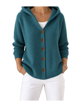 Noemi | Cardigan con Cappuccio Leggero