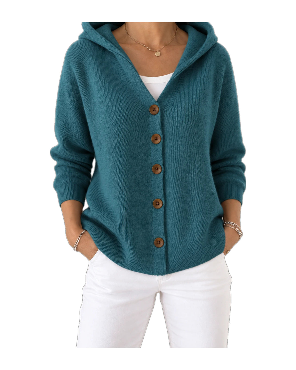 Noemi | Cardigan con Cappuccio Leggero