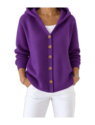 Noemi | Cardigan con Cappuccio Leggero
