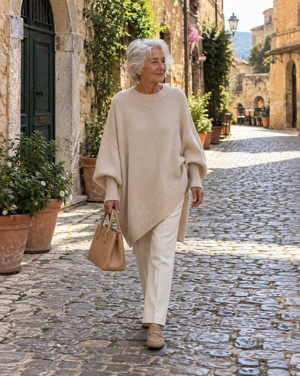 Poncho beige