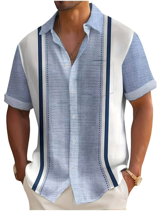 Matteo | Camicia Resort a Righe Verticali