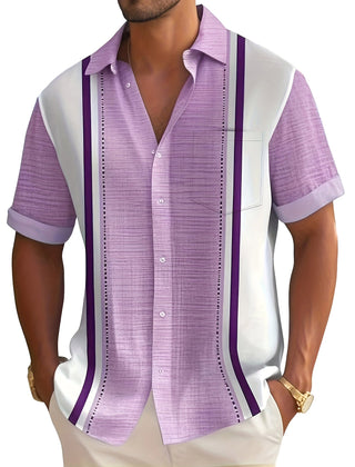 Matteo | Camicia Resort a Righe Verticali